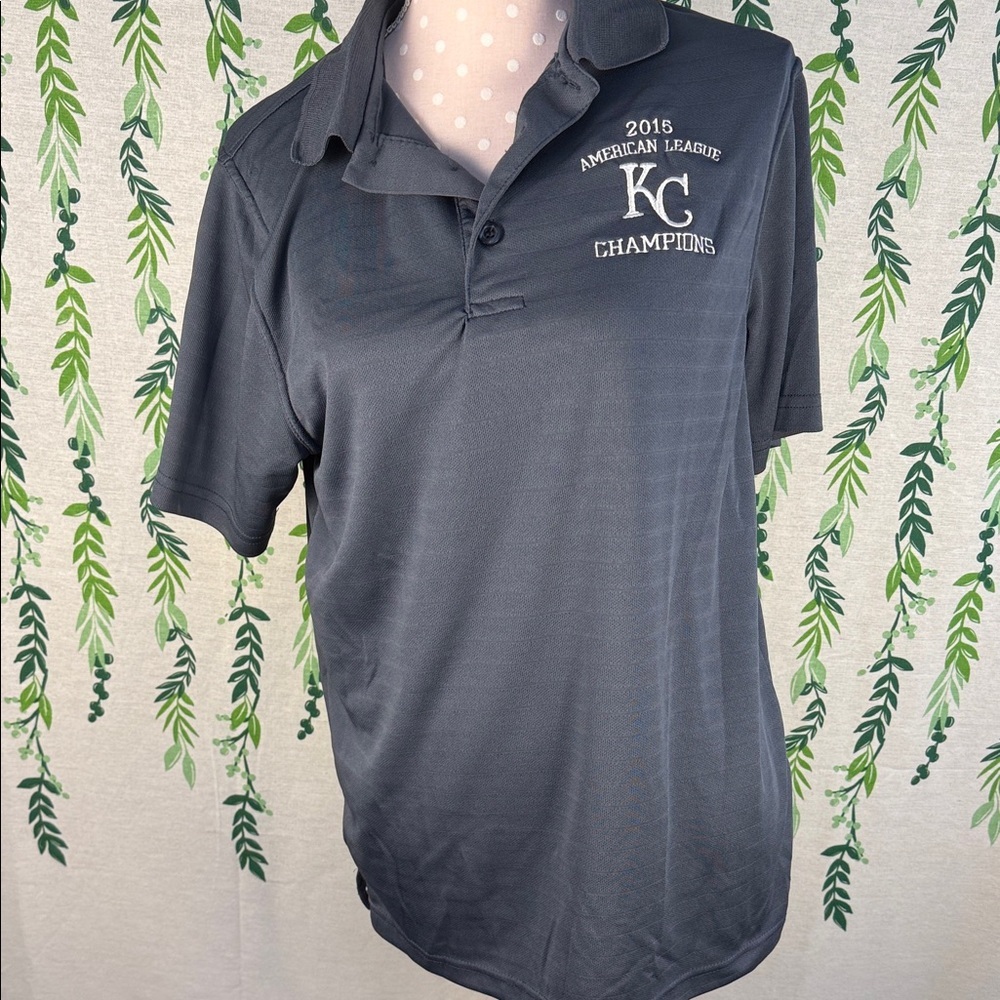 Genuine Merchandise KC Champions Gray Polo Shirt C2